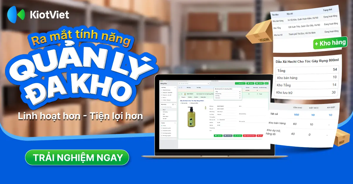 Phần mềm quản lý kho KiotViet - Tera CRM